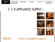 Tablet Screenshot of candkappliance.com